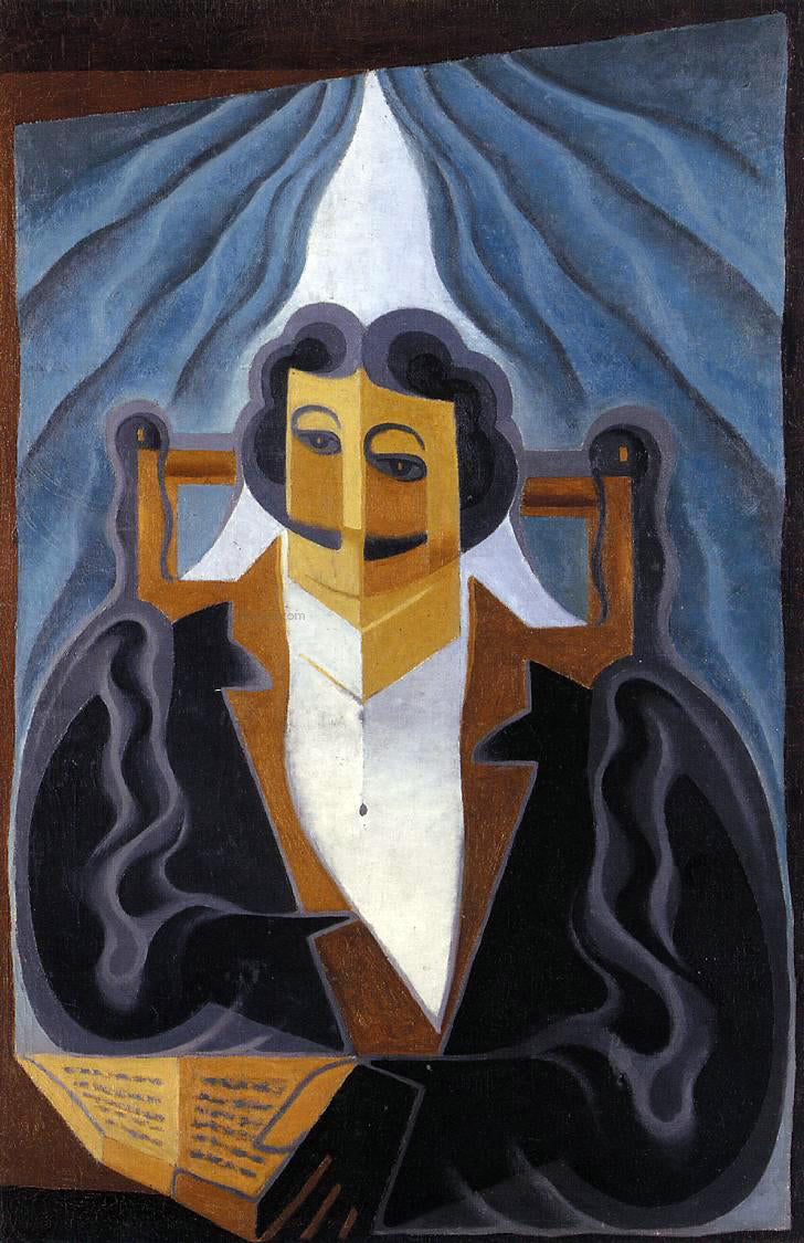 Juan Gris Portrait of a Man - Canvas Print