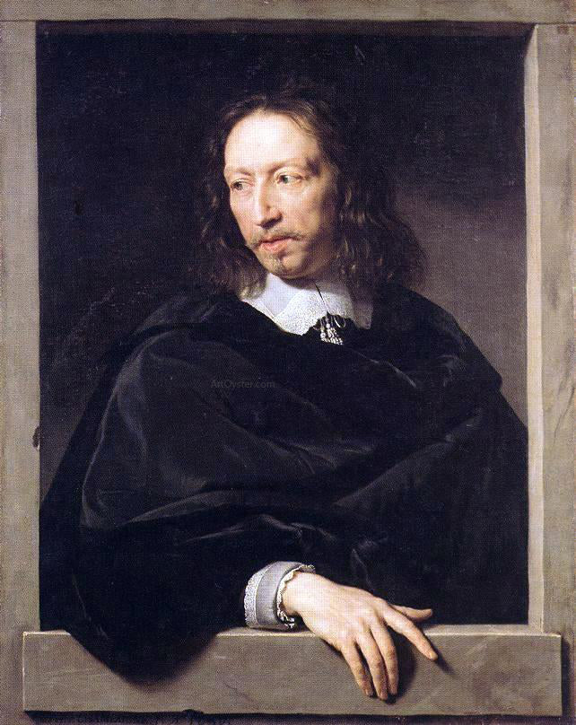 Philippe De Champaigne Portrait of a Man - Canvas Print