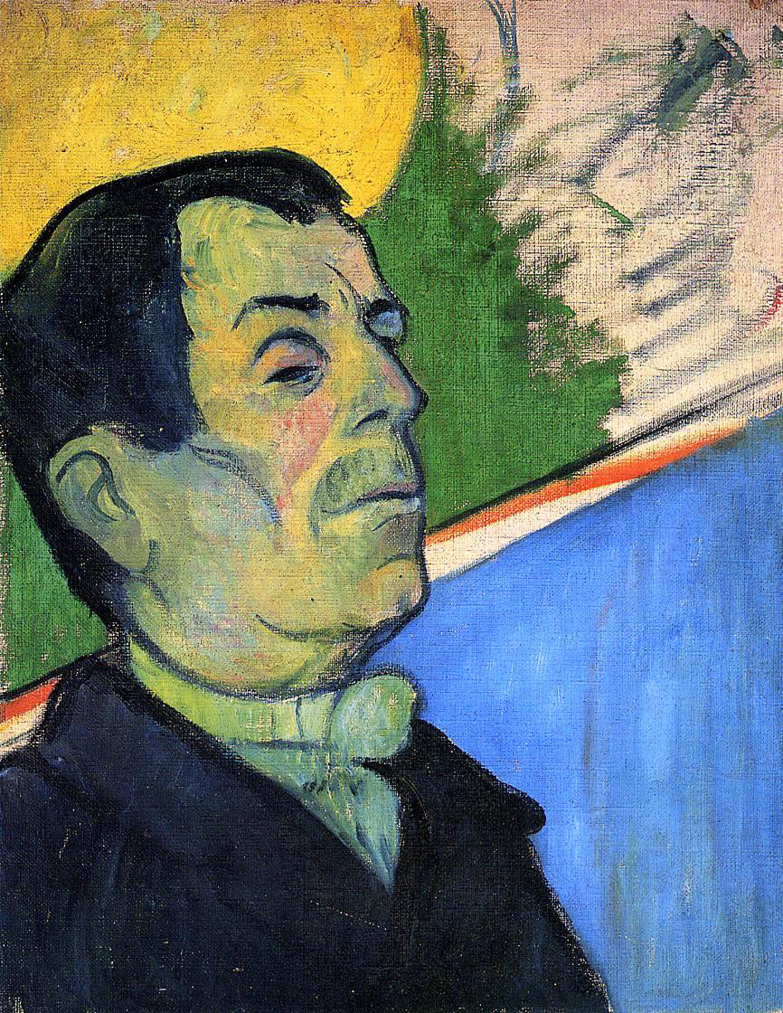 Paul Gauguin Portrait of a Man Wearing a Lavalliere - Canvas Print