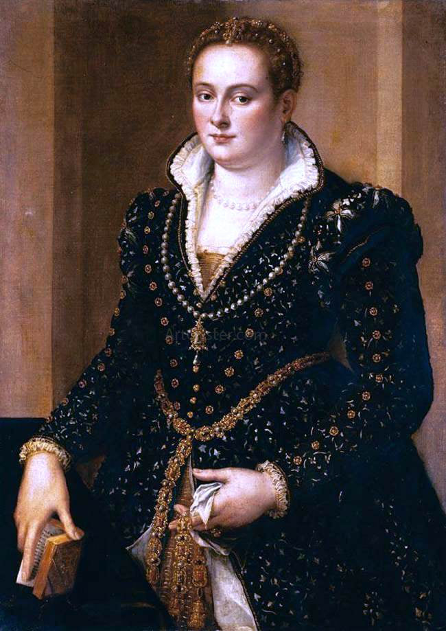 Alessandro Allori Portrait of a Noble Woman - Canvas Print
