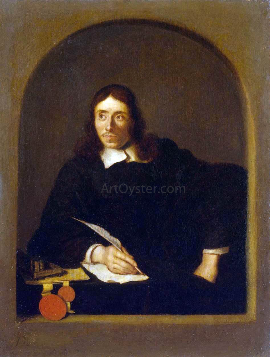 Arie De Vois Portrait of a Notary - Canvas Print