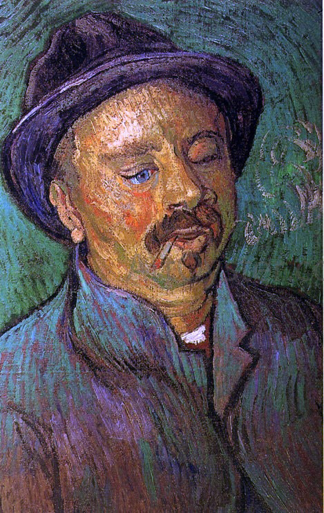 Vincent Van Gogh Portrait of a One-Eyed Man - Canvas Print