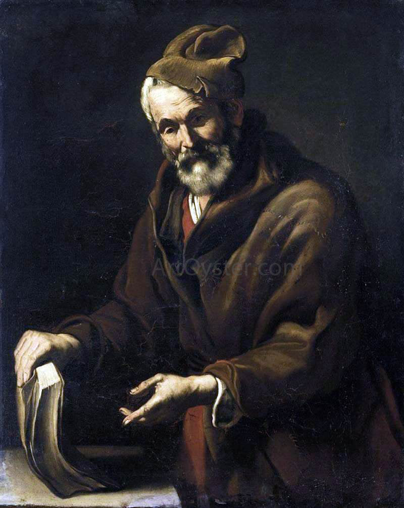 Salvator Rosa Portrait of a Philosopher - Canvas Print