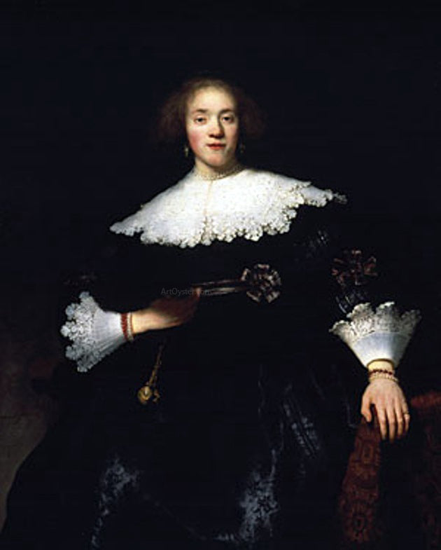 Rembrandt Van Rijn Portrait of a Seated Woman - Canvas Print
