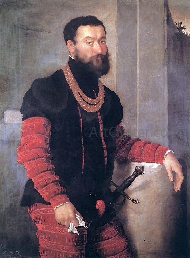 Giovanni Battista Moroni Portrait of a Soldier - Canvas Print