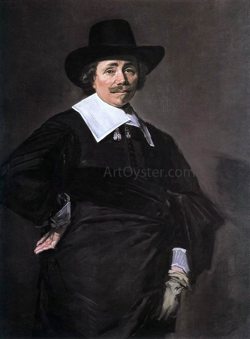 Frans Hals Portrait of a Standing Man - Canvas Print