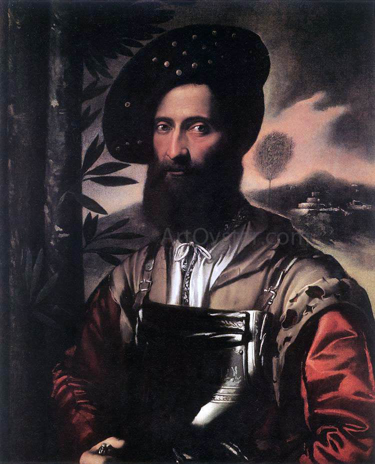 Dosso Dossi Portrait of a Warrior - Canvas Print