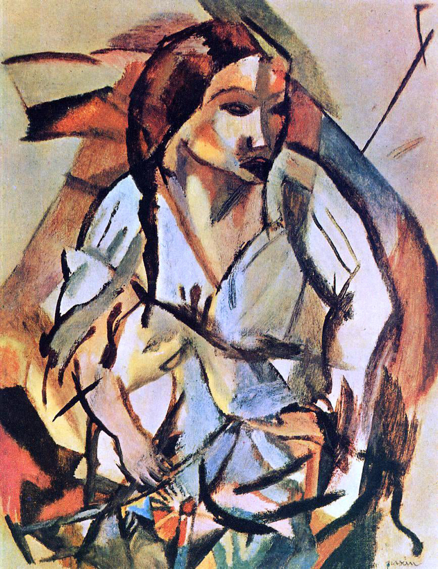 Jules Pascin Portrait of a Woman - Canvas Print