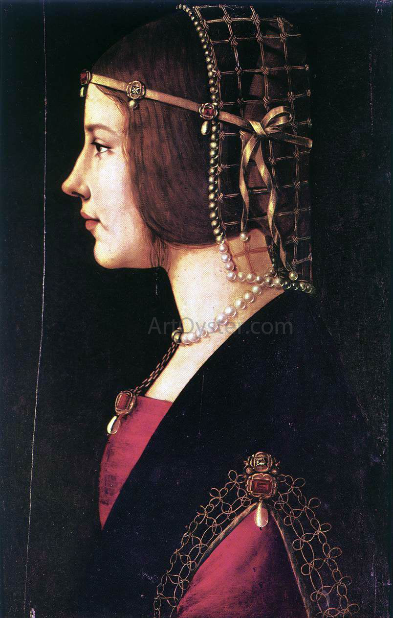 Ambrogio De Predis Portrait of a Woman - Canvas Print
