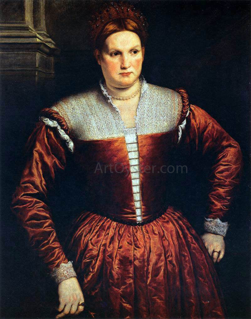 Paris Bordone Portrait of a Woman - Canvas Print
