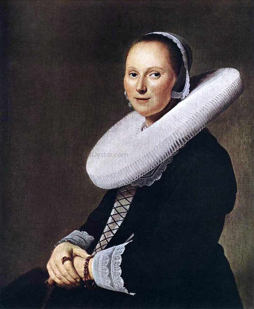 Johannes Cornelisz Verspronck Portrait of a Woman - Canvas Print