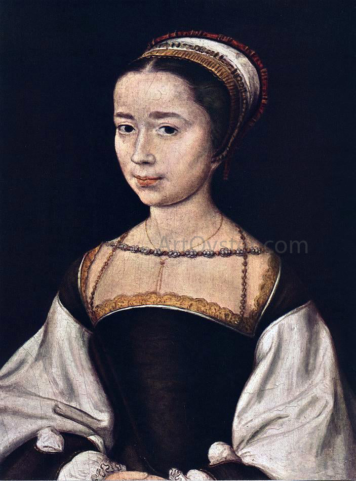 Corneille De Lyon Portrait of a Woman - Canvas Print