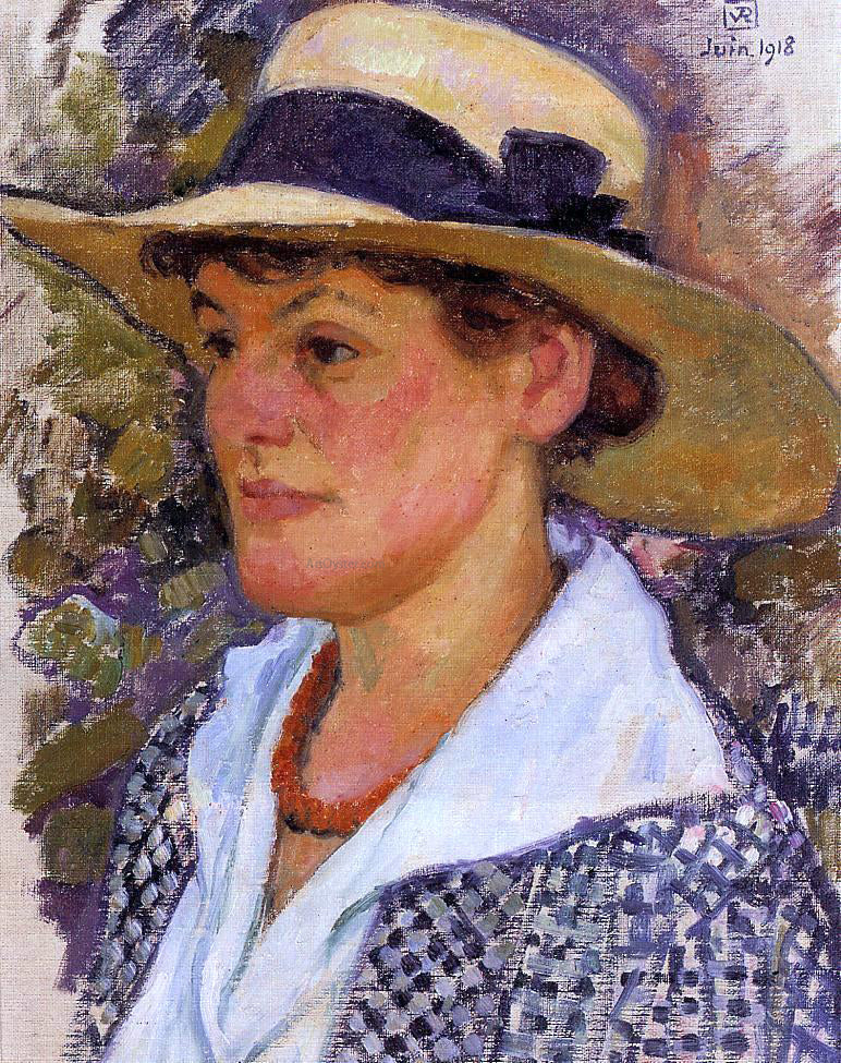 Theo Van Rysselberghe Portrait of a Woman - Canvas Print