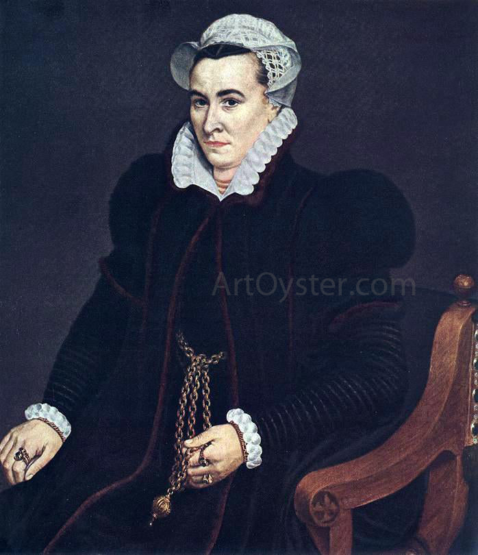 The Elder Frans Pourbus Portrait of a Woman - Canvas Print