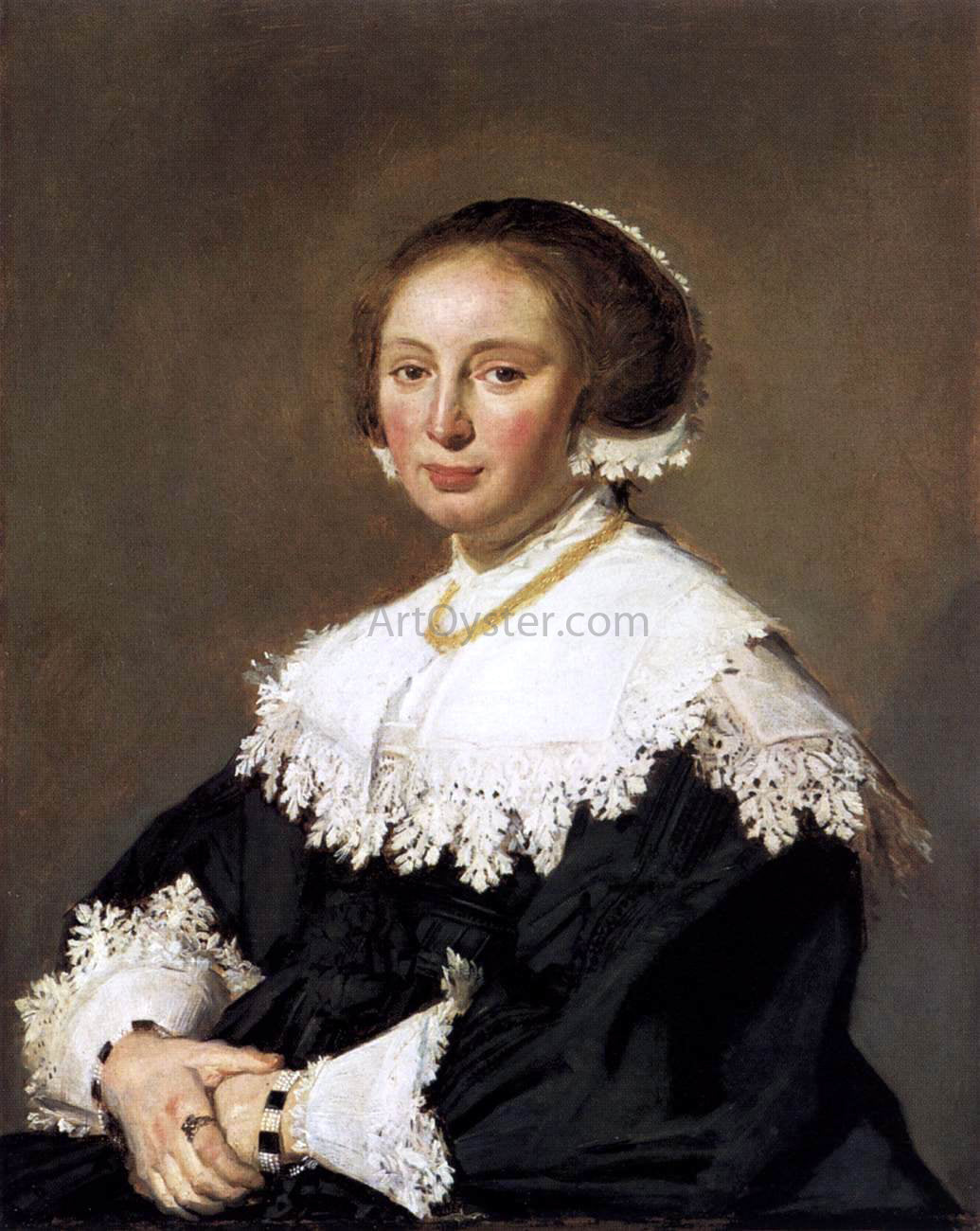 Frans Hals Portrait of a Woman - Canvas Print