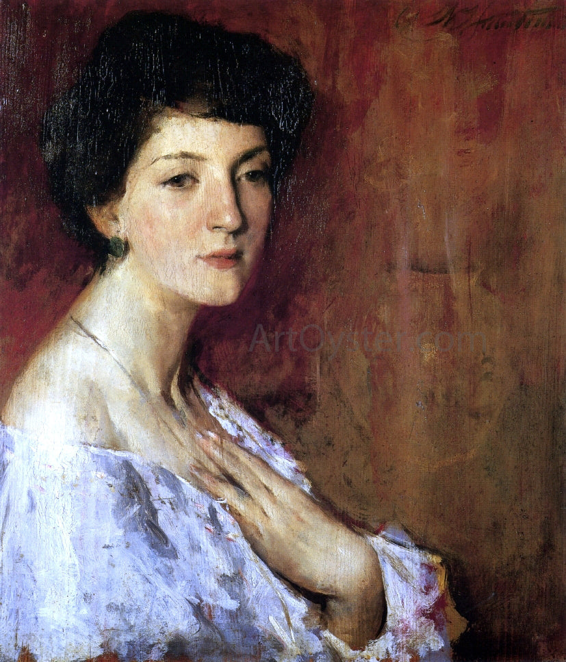 Charles Webster Hawthorne Portrait of a Woman - Canvas Print