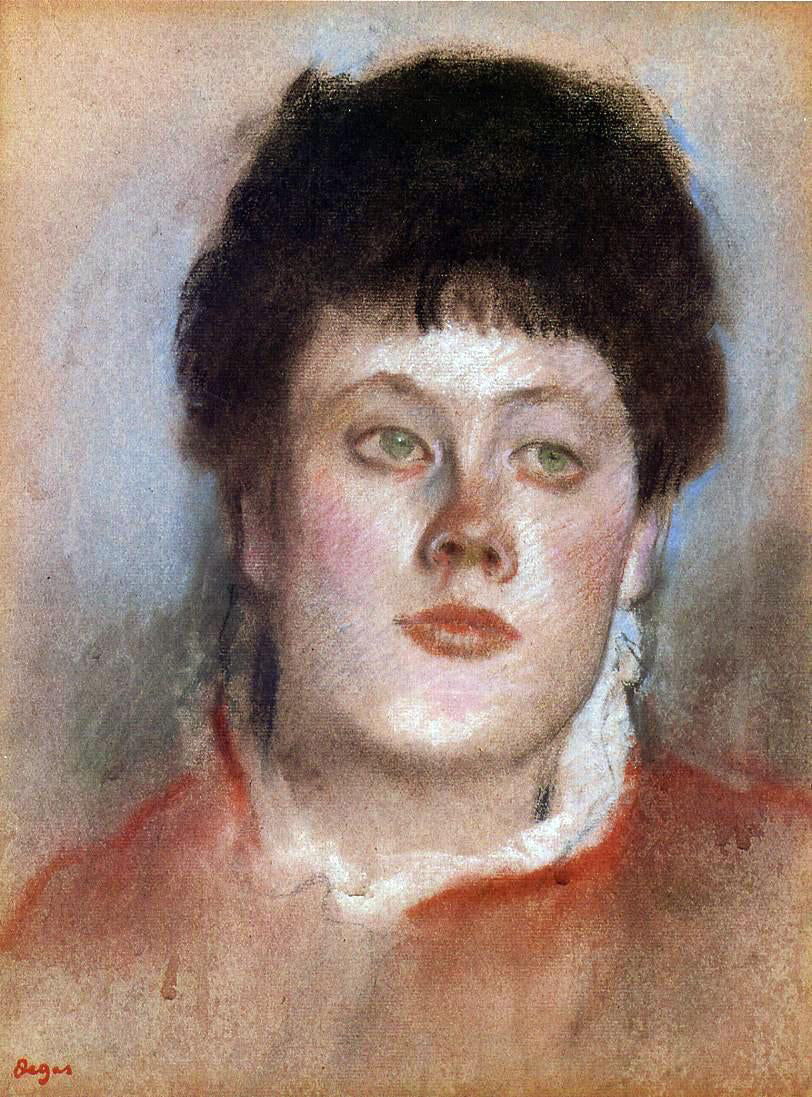 Edgar Degas Portrait of a Woman - Canvas Print
