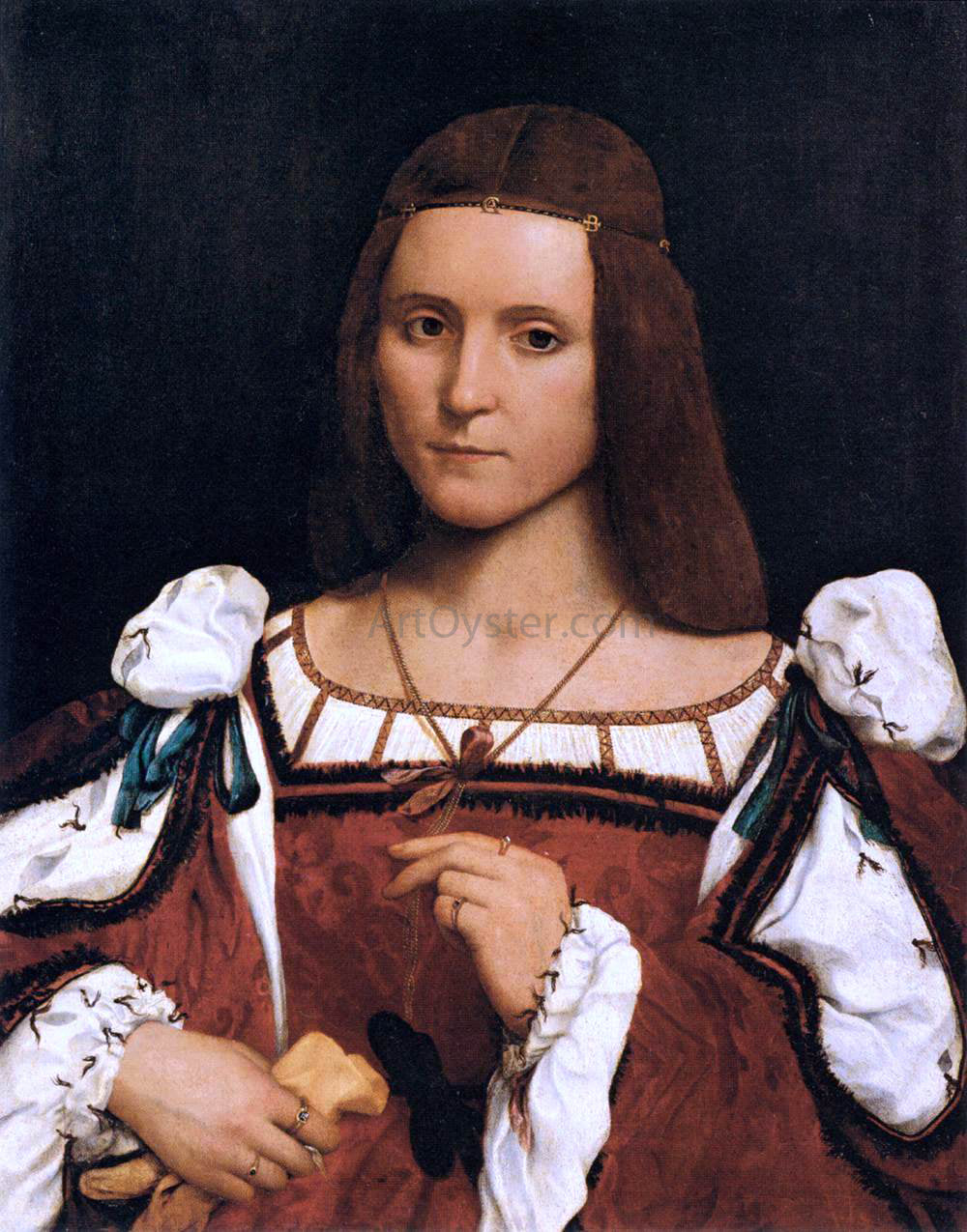 Giovanni Francesco Caroto Portrait of a Woman - Canvas Print