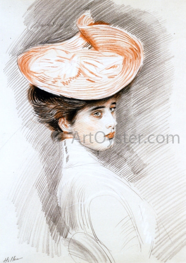 Paul Cesar Helleu Portrait of a Woman, Madame Helleu - Canvas Print