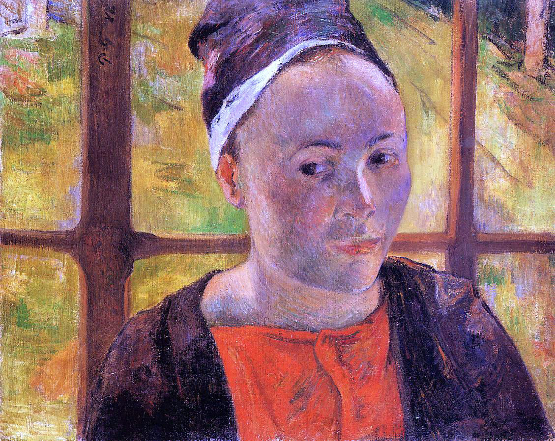 Paul Gauguin Portrait of a Woman (Marie Lagadu?) - Canvas Print