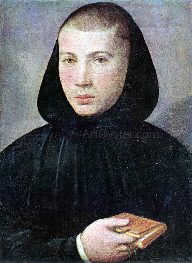 Giovanni Francesco Caroto Portrait of a Young Benedictine - Canvas Print
