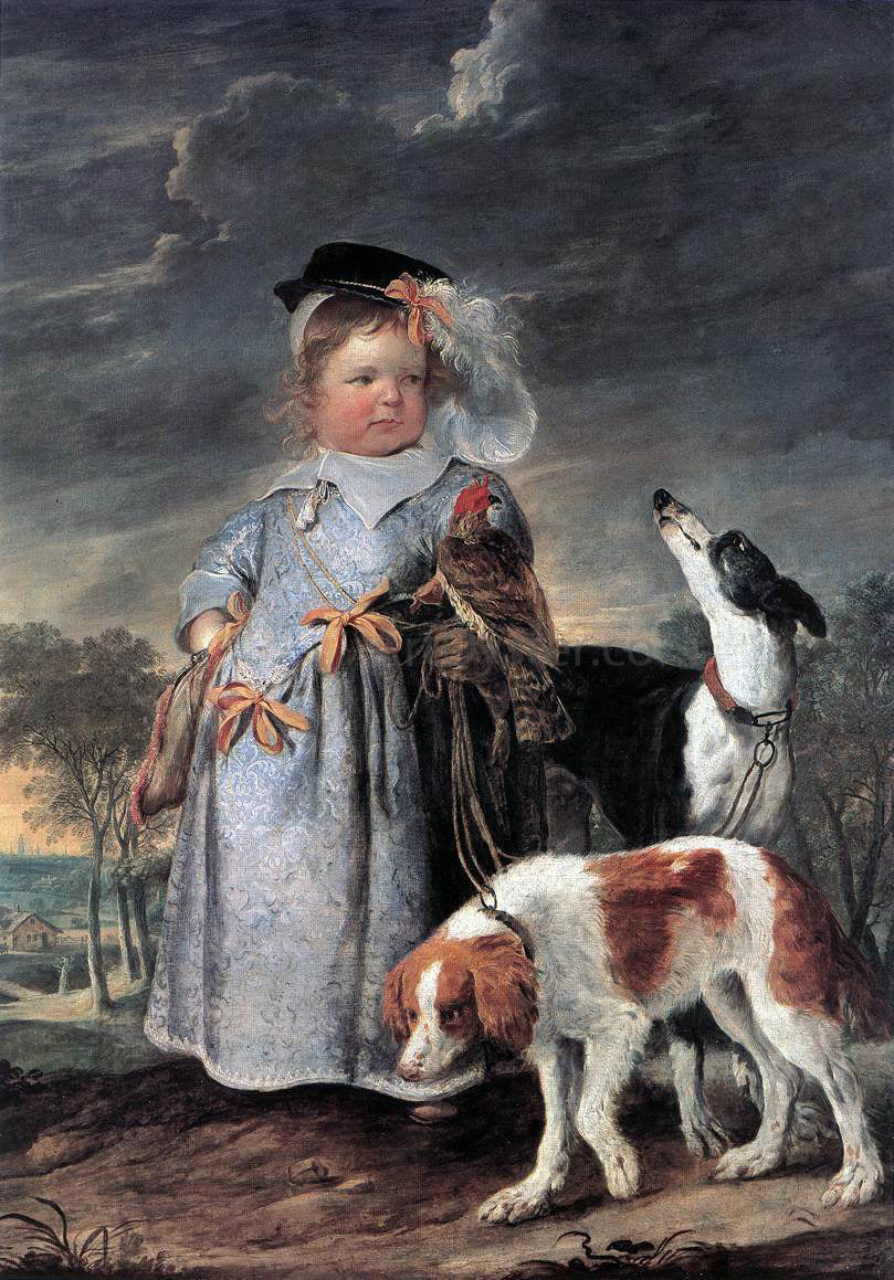 II Erasmus Quellinus Portrait of a Young Boy - Canvas Print