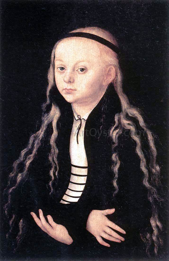 The Elder Lucas Cranach Portrait of a Young Girl - Canvas Print