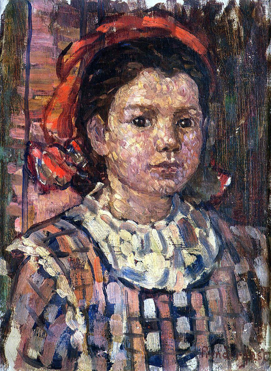 Maurice Prendergast Portrait of a Young Girl - Canvas Print