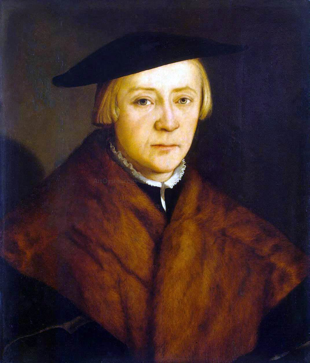 Christoph Amberger Portrait of a Young Man - Canvas Print