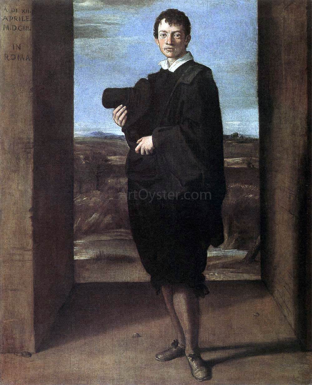 Domenichino Portrait of a Young Man - Canvas Print