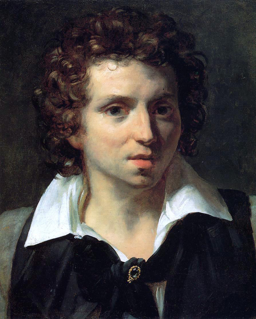 Theodore Gericault Portrait of a Young Man - Canvas Print