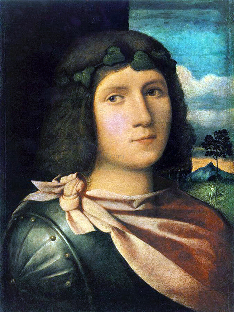 il Palma Jacopo Portrait of a Young Man - Canvas Print