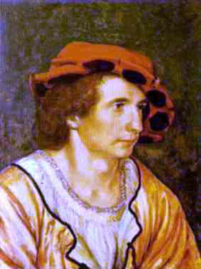 The Younger Hans Holbein Portrait of a Young Man - Canvas Print