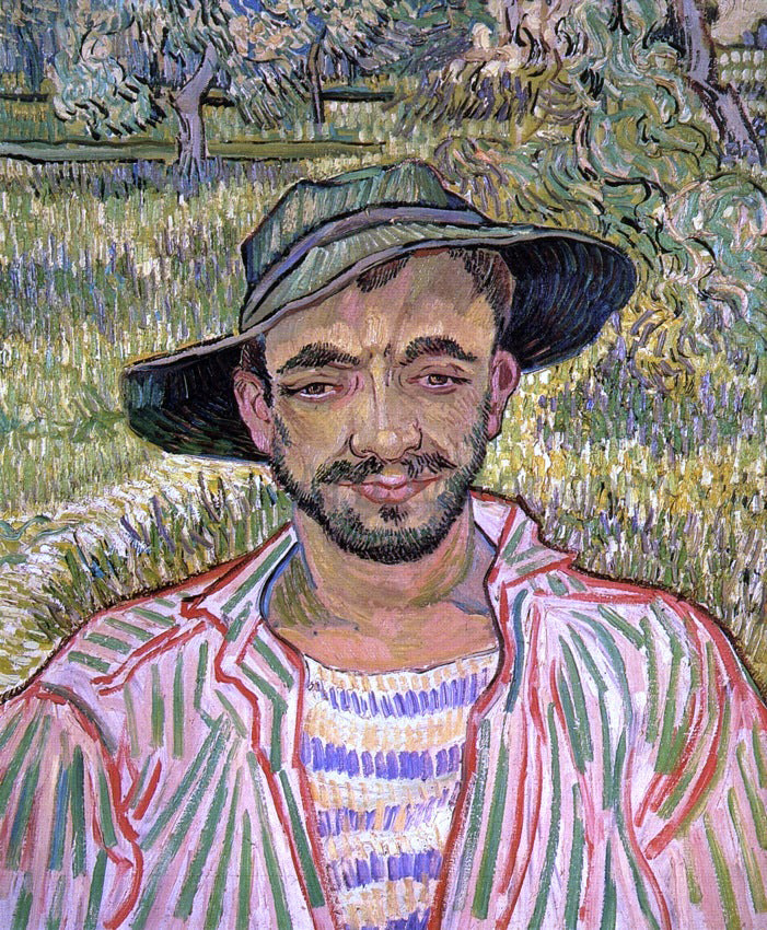 Vincent Van Gogh Portrait of a Young Peasant - Canvas Print
