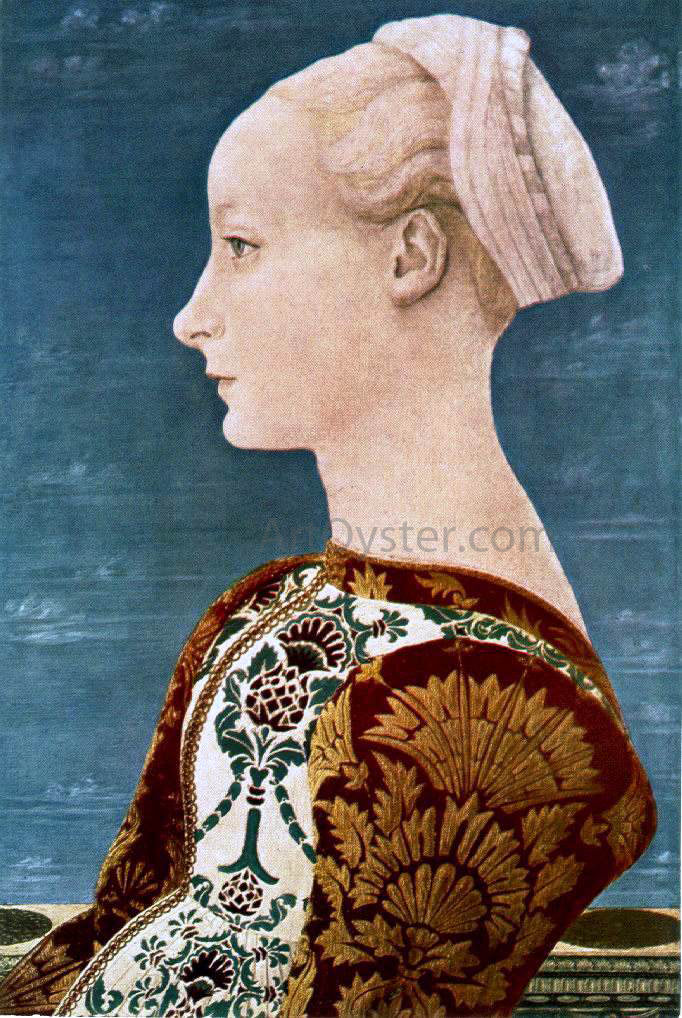 Antonio Del Pollaiuolo Portrait of a Young Woman - Canvas Print