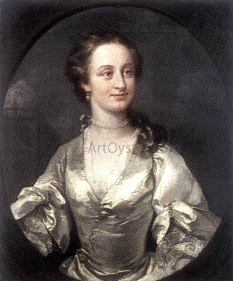 William Hogarth Portrait of a Young Woman - Canvas Print