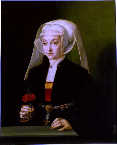 Barthel Bruyn Portrait of a Young Woman - Canvas Print
