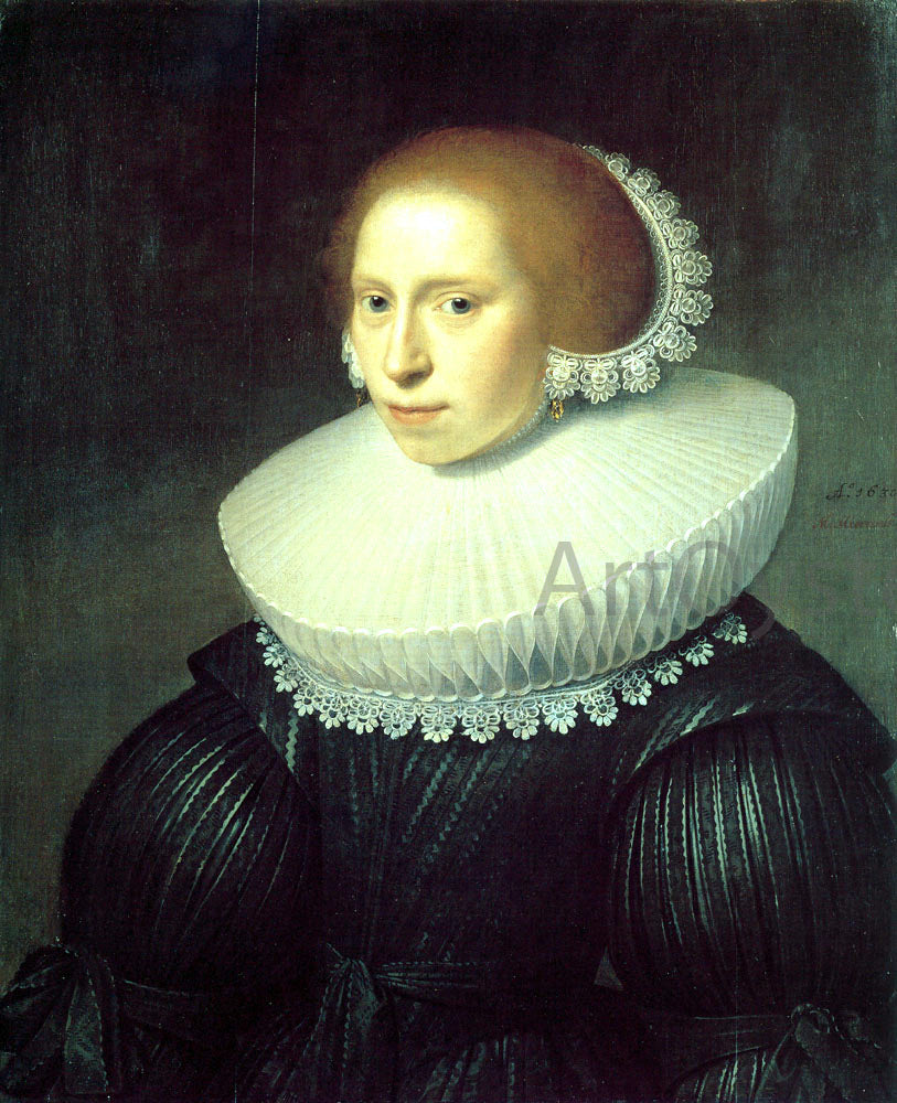 Michiel Jansz. Van Miereveld Portrait of a Young Woman - Canvas Print