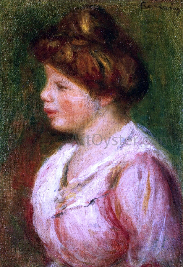 Pierre Auguste Renoir Portrait of a Young Woman - Canvas Print