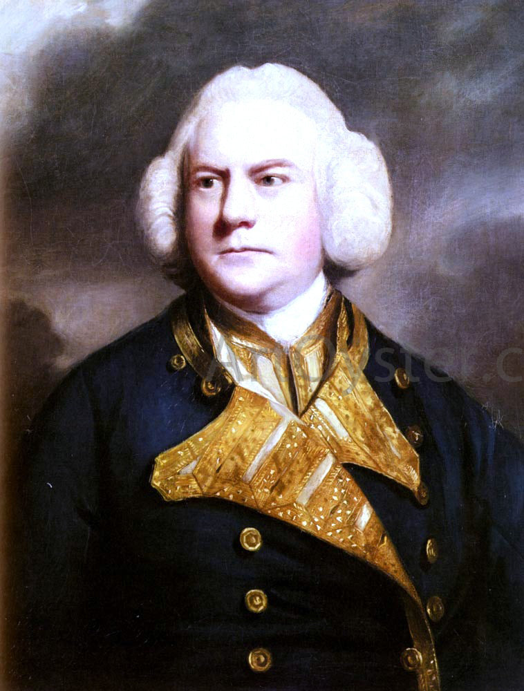 Sir Joshua Reynolds Portrait Of Admiral Thomas Cotes - Canvas Print