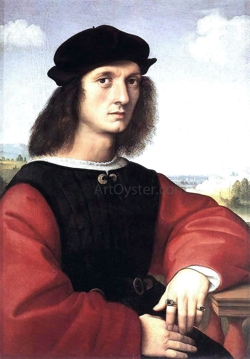 Raphael Portrait of Agnolo Doni - Canvas Print