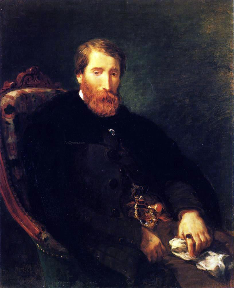 Eugene Delacroix Portrait of Alfred Bruyas - Canvas Print