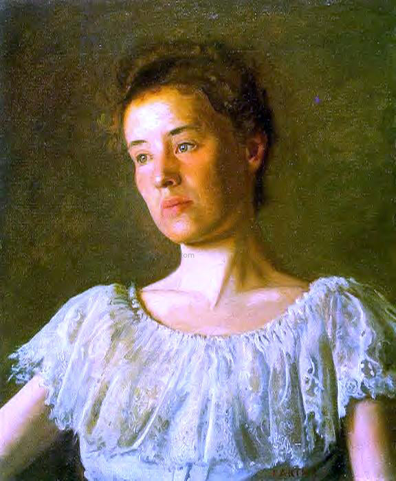 Thomas Eakins Portrait of Alice Kurtz - Canvas Print