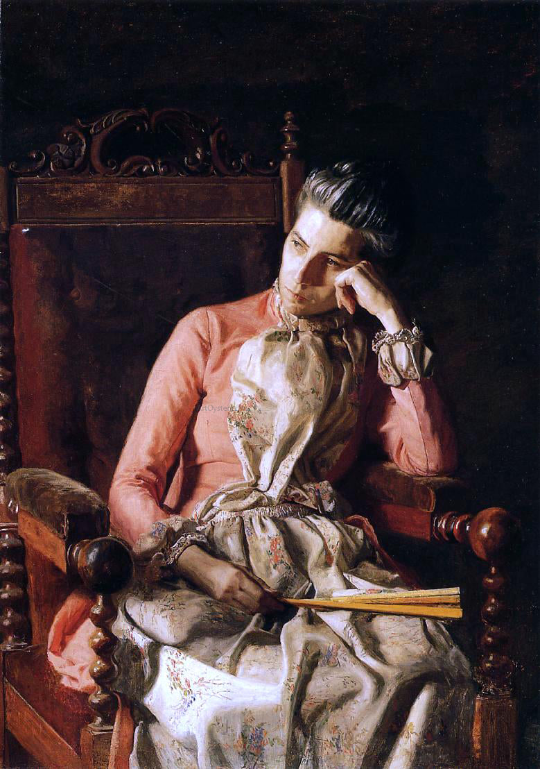 Thomas Eakins Portrait of Amelia C Van Buren - Canvas Print