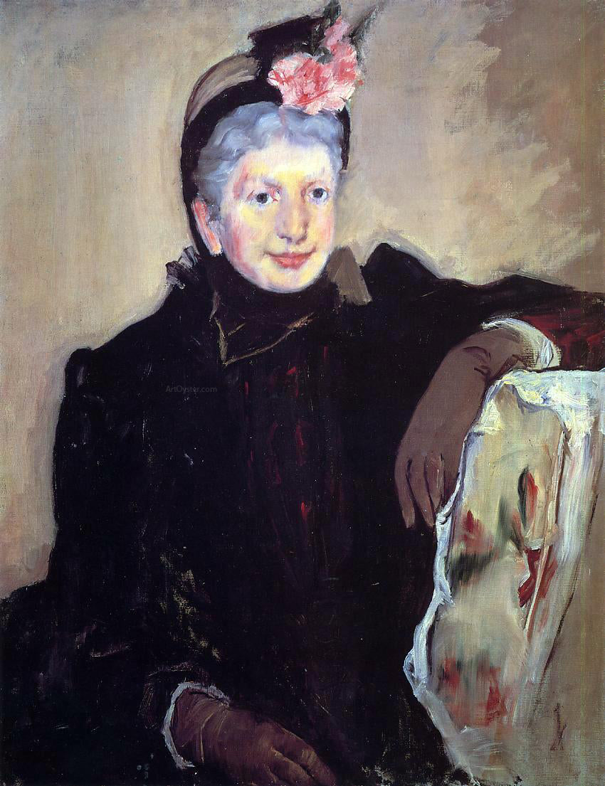 Mary Cassatt Portrait of an Elderly Lady - Canvas Print