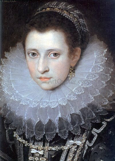 The Younger Frans Pourbus Portrait of an Italian Lady - Canvas Print