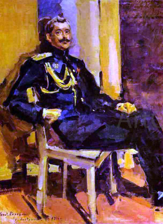 Constantin Alexeevich Korovin Portrait of an Officer - Canvas Print