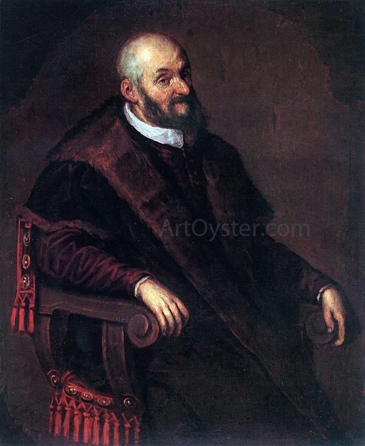 Leandro Bassano Portrait of an Old Man - Canvas Print