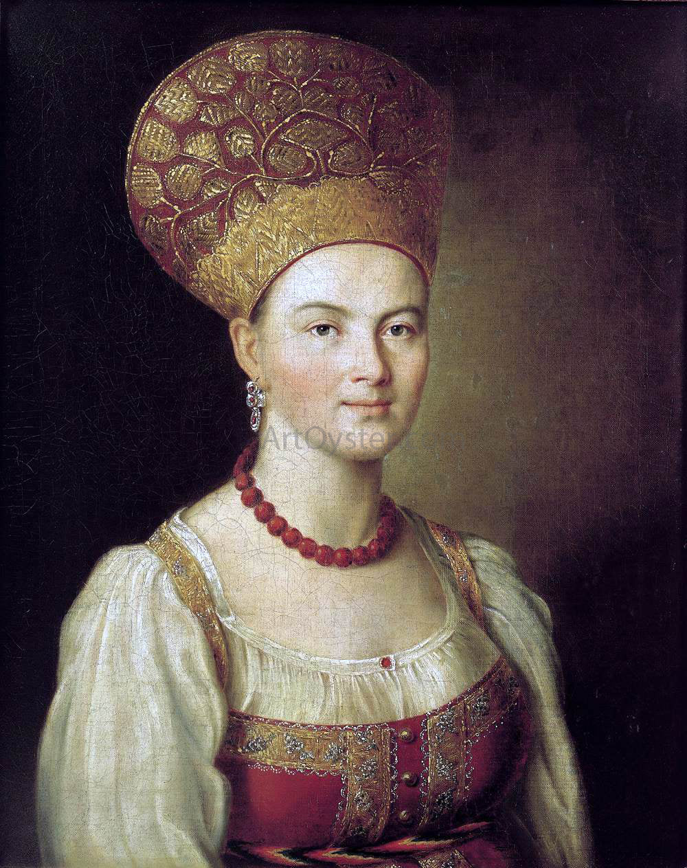 Ivan Petrovich Argunov Portrait of an Unknown Peasant - Canvas Print