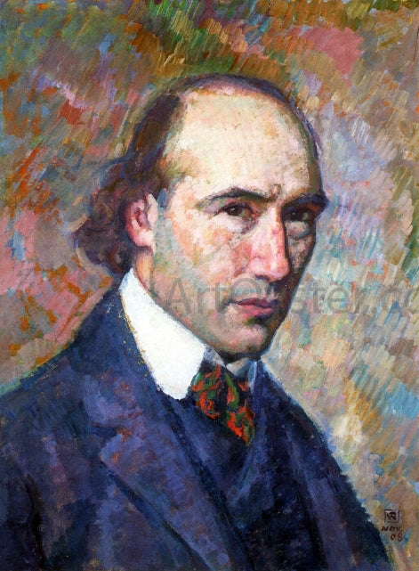 Theo Van Rysselberghe Portrait of Andre Gide - Canvas Print